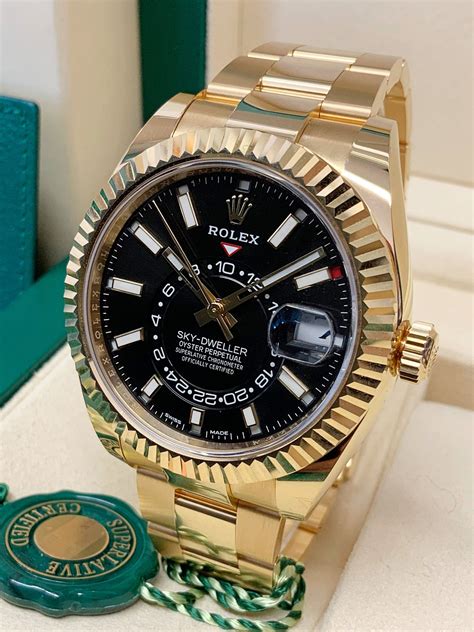 rolex sky dweller gold replica|rolex sky dweller gold 2021.